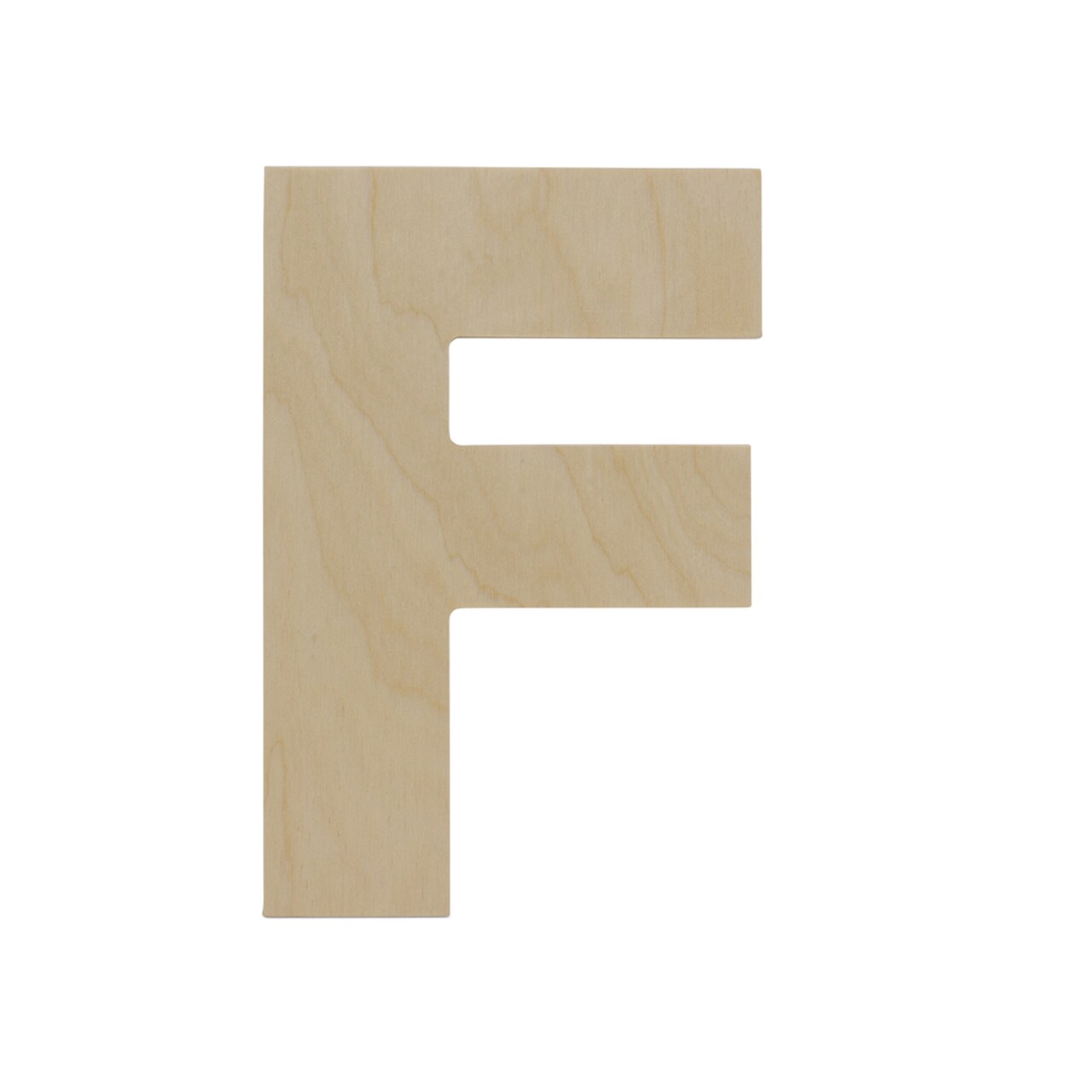 Wooden Letter F 12 inch or 8 inch, Unfinished Large Wood Letters for Crafts | Woodpeckers